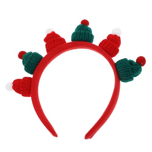 SOPOTUTU Weihnachts Haarband mit Weihnachtsmütze Niedliches Party Accessoire Winterliche Kopfbedeckung für Festlichkeiten und Feiern Robust und Wiederverwendbar Traditionelle von SOPOTUTU