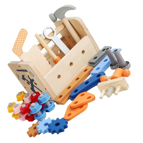 SOPOTUTU Werkzeugset aus Holz Multifunktionales Schrauben und Mutterspielzeug Pädagogisch Fördernd für Feinmotorik Handliches Lernspielzeug für Jungen und Mädchen zum Geburtstag oder SOPOTUTU Werkzeugset aus Holz Multifunktionales Schrauben und Mutterspielzeug Pädagogisch Fördernd für Feinmotorik Handliches Lernspielzeug für Jungen und Mädchen zum Geburtstag oder von SOPOTUTU