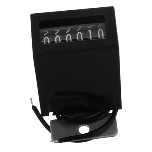 SOPOTUTU Zubehör für Kranmaschinen Ringzähler digitaler Zeilenzähler mechanischer Zähler Handheld-Zähler Clicker-Zähler Zahlenklickzähler einfacher Zähler Handklickzähler Plastik Black von SOPOTUTU