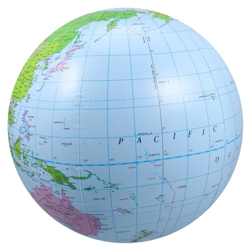 SOPOTUTU aufblasbarer große Plastikkugeln Hawaiianische Partydekorationen Wasserlaufball Kinderschwimmer für den Pool Globe Decor kleiner Zubehör für Strandpartys PVC Blau SOPOTUTU aufblasbarer große Plastikkugeln Hawaiianische Partydekorationen Wasserlaufball Kinderschwimmer für den Pool Globe Decor kleiner Zubehör für Strandpartys PVC Blau von SOPOTUTU