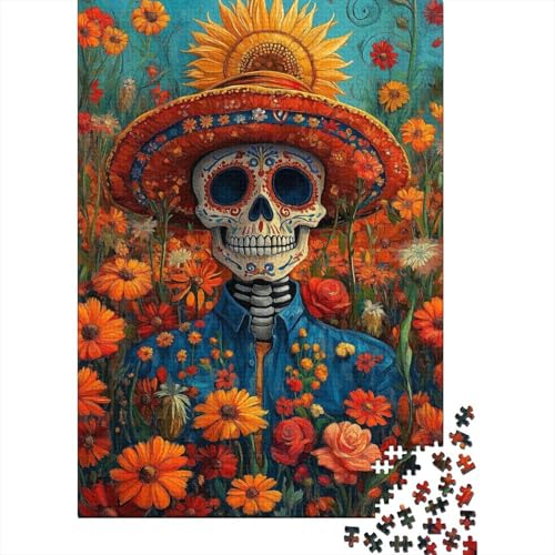1000-teiliges Puzzle für Erwachsene, Tag der Toten, Puzzle, Dekompressionsspiel, Spielzeug, Puzzle, Geburtstagsgeschenke, 1000 Teile (75 x 50 cm) von SOQWBYG
