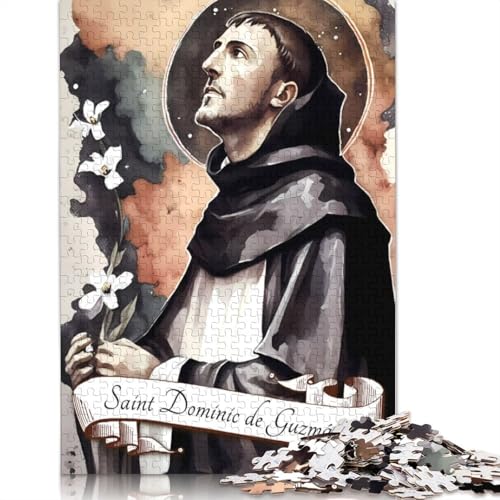 1000-teiliges Puzzle für Erwachsene „Saint Dominic De Guzman“, Puzzle-Herausforderung für die ganze Familie, Puzzles mit hohem Schwierigkeitsgrad, 1000 Teile (75 x 50 cm) von SOQWBYG