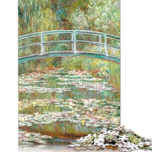 1500-teiliges Puzzle „Brücke über einen Teich“ – Puzzle für Holzpuzzle, Lernspiele für Erwachsene, 1500 Teile (85 x 57 cm) von SOQWBYG