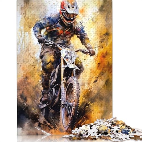 520-teiliges Motorsport-Puzzle für Erwachsene, Holzpuzzle für die ganze Familie, Stressabbau-Puzzle für Erwachsene ab 18 Jahren, 520 Teile (52 x 38 cm) von SOQWBYG