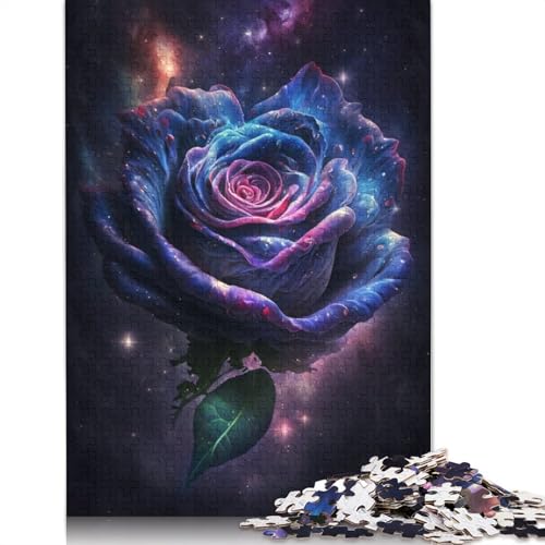 520-teiliges Puzzle, Galaxy Rose, Puzzle für Holzpuzzle, Lernspiele für Erwachsene und 520 Teile (52 x 38 cm) von SOQWBYG