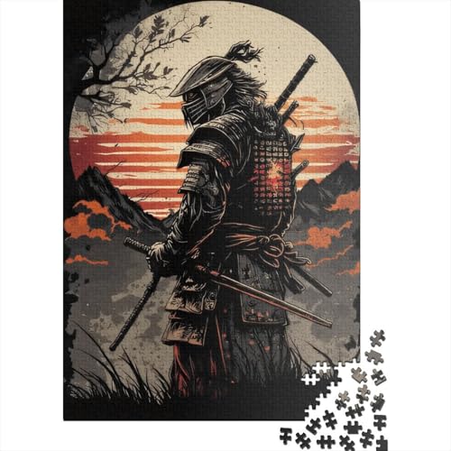 520-teiliges Puzzle, Japanisches Samurai-Puzzle für Holzpuzzle, Lernspiele für Erwachsene und 520 Teile (52 x 38 cm) von SOQWBYG