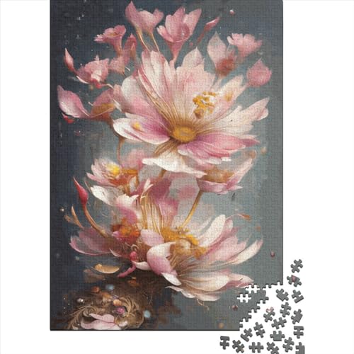 520-teiliges Puzzle, Raflesia-Blumenpuzzle für Holzpuzzle, Lernspiele für Erwachsene und 520 Teile (52 x 38 cm) von SOQWBYG