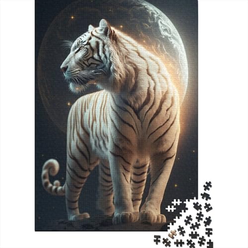 520-teiliges Puzzle „Brave Dragon“ für Erwachsene, Holzpuzzle für die ganze Familie, Stressabbau-Puzzle für Erwachsene ab 18 Jahren, 520 Teile (52 x 38 cm) von SOQWBYG