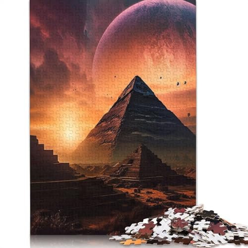 Ägypten, Weltraum, Wüste, Puzzle für Erwachsene, 1500 Teile, schwieriges Puzzle, unmögliches Puzzle für Kinder ab 18 Jahren, 1500 Teile (85 x 57 cm) von SOQWBYG