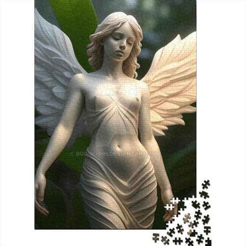 Angel Girl Puzzle DIY Spiel Papier Rechteckiges Puzzle für Jungen oder Mädchen Geburtstagsgeschenk 38x26cm/1000 Teile von SOQWBYG