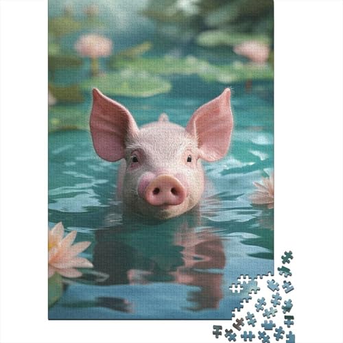 Art Pig Puzzle Fun Premium-Puzzle aus Karton für Jungen oder Mädchen, 70 x 50 cm, 1000 Teile von SOQWBYG
