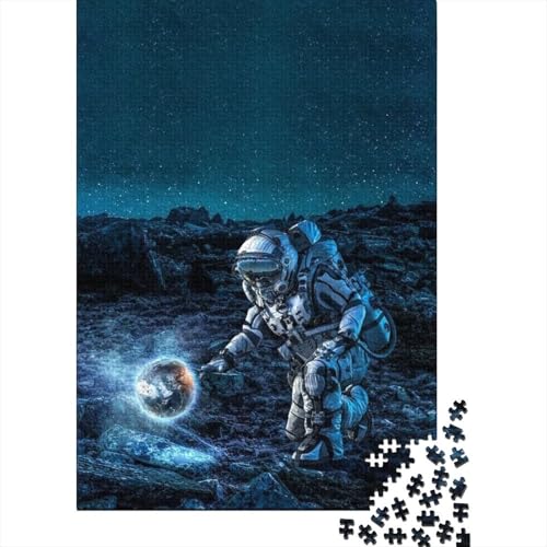 Astronauten-Puzzlespiele für Erwachsene, Puzzle 1000 Teile, Puzzle für Erwachsene, Spiele für Erwachsene, Jugendliche und 1000 Teile (75 x 50 cm) von SOQWBYG