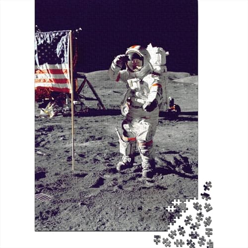 Astronautenpuzzle, präzises ineinander greifendes rechteckiges Papierpuzzle für Jungen oder Mädchen, 70 x 50 cm/1000 Teile von SOQWBYG
