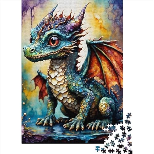 Baby-Drache-Puzzle, Lernspiele, Familienaktivitäten, Premium-Karton-Puzzle für Frauen und Männer, Ostergeschenk, 38 x 26 cm/1000 Teile Baby-Drache-Puzzle, Lernspiele, Familienaktivitäten, Premium-Karton-Puzzle für Frauen und Männer, Ostergeschenk, 38 x 26 cm/1000 Teile von SOQWBYG