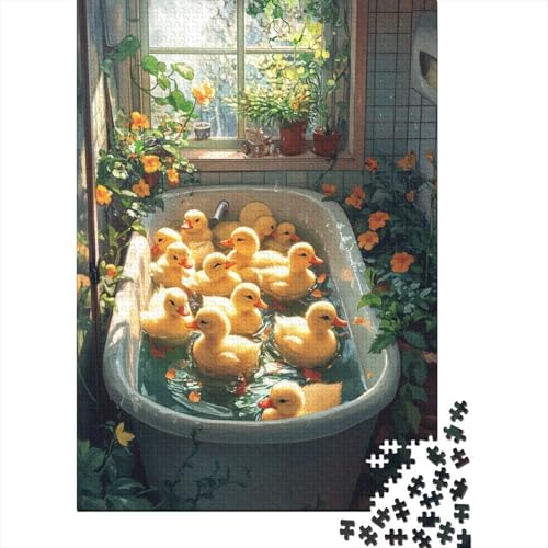Baby_Ducks 520 Puzzleteile für Erwachsene, Puzzle-Sets für die Familie, Lernspiel, Puzzles 520 Stück (52 x 38 cm) von SOQWBYG