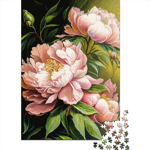 Blumenkunst-Puzzlespiele für Erwachsene, Puzzle 1000 Teile, Puzzle für Erwachsene, Spiele für Erwachsene, Jugendliche und 1000 Teile (75 x 50 cm) von SOQWBYG