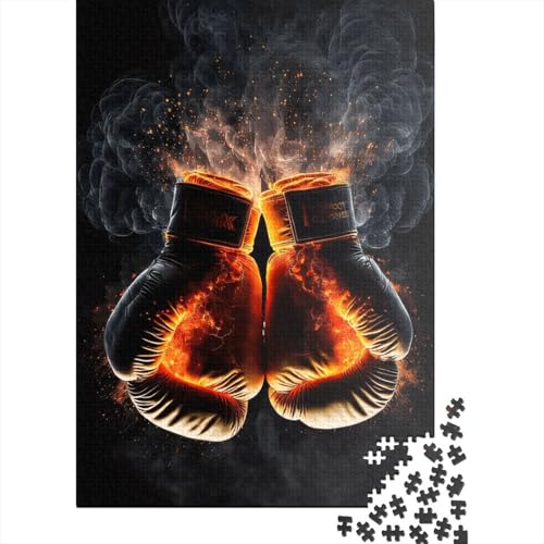 Boxhandschuhe, 1500 Puzzleteile für Erwachsene, Puzzle-Sets für Familien, Lernspiel, Puzzles 1500 Teile (85 x 57 cm) von SOQWBYG