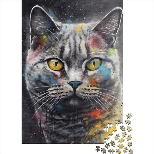 Britisch Kurzhaar-Puzzle, 1000 Teile, Holzpuzzle für Erwachsene und Wanddekoration zu Hause, 1000 Teile (75 x 50 cm) von SOQWBYG