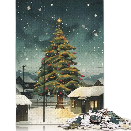 Christmas02 520 Puzzleteile für Erwachsene, Puzzle-Sets für Familien, Lernspiel, Puzzles, 520 Stück (52 x 38 cm) von SOQWBYG