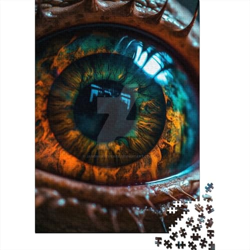 Drachenauge-Puzzle DIY-Spiel Papier Rechteckiges Puzzle für Jungen oder Mädchen Geburtstagsgeschenk 38x26cm/1000 Teile von SOQWBYG