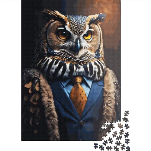 Eulenanzug, 520 Puzzleteile für Erwachsene, Puzzle-Sets für Familien, Lernspiel, Puzzles, 520 Teile (52 x 38 cm) von SOQWBYG