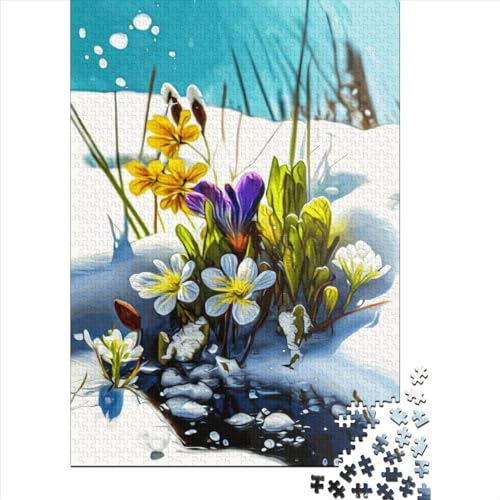 Fantasie-Blumen-Puzzle, Alter 18 Jahre, Upe-Lernspiele, rechteckiges Papierpuzzle für Frauen und Männer, Ostergeschenk, 38 x 26 cm/1000 Teile Fantasie-Blumen-Puzzle, Alter 18 Jahre, Upe-Lernspiele, rechteckiges Papierpuzzle für Frauen und Männer, Ostergeschenk, 38 x 26 cm/1000 Teile von SOQWBYG