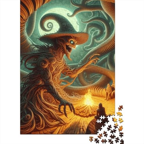 Fantasy-Dämonen-Puzzle, lustiges Puzzle aus hochwertigem Karton für Jungen oder Mädchen, 70 x 50 cm, 1000 Teile von SOQWBYG