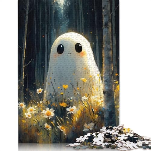 Friendly Forest Ghost Puzzle-Spiele für Erwachsene, Puzzle 1000 Teile, Puzzle für Erwachsene, Spiele für Erwachsene, Jugendliche und 1000 Teile (75 x 50 cm) von SOQWBYG