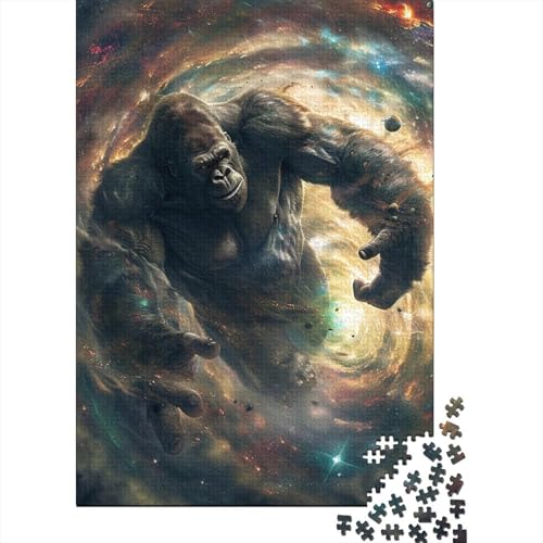 Galaxy Gorilla Puzzle, Lernspiele, Familienaktivitäten, Premium-Karton-Puzzle für Frauen und Männer, Ostergeschenk, 70 x 50 cm/1000 Teile Galaxy Gorilla Puzzle, Lernspiele, Familienaktivitäten, Premium-Karton-Puzzle für Frauen und Männer, Ostergeschenk, 70 x 50 cm/1000 Teile von SOQWBYG