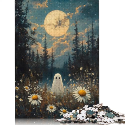Geist im Mondscheinwald-Puzzle, 1000 Teile, Puzzle für Erwachsene, Unmögliches Puzzle, Holzspielzeug, Puzzle, Herausforderndes Spiel, 1000 Teile (75 x 50 cm) von SOQWBYG