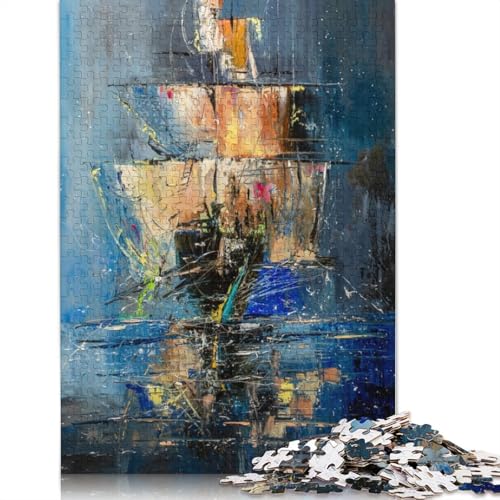 Geisterschiff 2 Puzzles, 1500 Teile, Puzzle für Erwachsene, Unmögliches Puzzle, Holzspielzeug, Puzzle, Herausforderndes Spiel, 1500 Teile (85 x 57 cm) von SOQWBYG