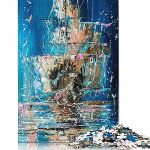 Geisterschiff-Puzzle, 520 Teile, Puzzlespiele für Erwachsene, Lernspielzeug, Puzzle für Weihnachten und Geburtstagsgeschenke, 520 Teile (52 x 38 cm) von SOQWBYG