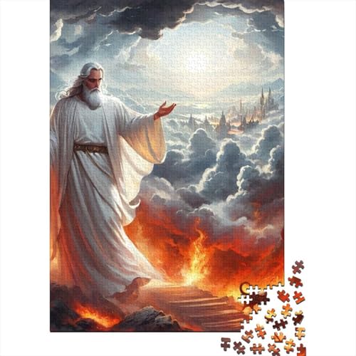 Himmel oder Hölle Puzzle DIY Spiel Papier Rechteckiges Puzzle für Jungen oder Mädchen Geburtstagsgeschenk 70x50cm/1000 Teile von SOQWBYG