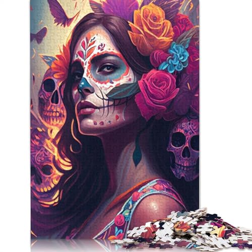 Holzpuzzle 1000 Teile „Fiesta of Life“, Familienspiel, Puzzle, Erwachsene und 1000 Teile (75 x 50 cm) von SOQWBYG