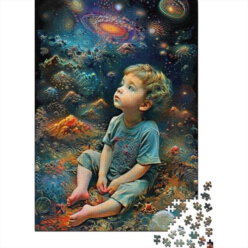Holzpuzzle für Erwachsene, 520-teilig, für die Fantasie von Kindern, Puzzle für Puzzle ab 18 Jahren und Erwachsene, 520-teilig (52 x 38 cm) von SOQWBYG