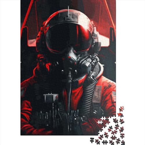 Kampfpiloten-Puzzle 1500 Teile, Puzzle für Erwachsene, Lernspiele, Spielzeug, DIY, kreatives Holzpuzzle, Geschenke, 1500 Teile (85 x 57 cm) von SOQWBYG
