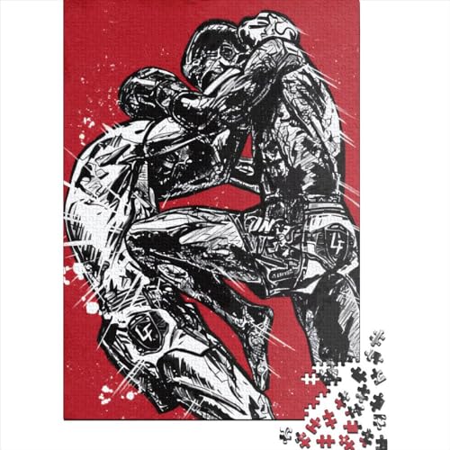 Kampfspiel-Puzzle, das perfekt zusammenpasst, Premium-Karton-Puzzle für Kinder und Erwachsene ab 12 Jahren, 38 x 26 cm, 1000 Teile von SOQWBYG