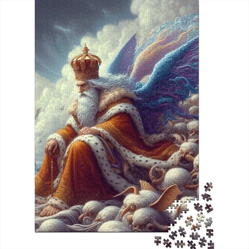 King Wings Puzzle DIY-Spiel Papier Rechteckiges Puzzle für Jungen oder Mädchen Geburtstagsgeschenk 38x26cm/1000 Teile von SOQWBYG