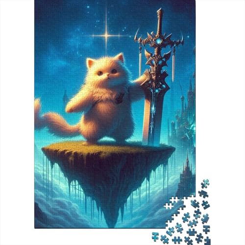 Knight of Cosmic Puzzle, 100% recycelter Karton, 100% recycelter Karton, Puzzle für Jungen oder Mädchen, Ostergeschenk, 38 x 26 cm, 1000 Teile von SOQWBYG
