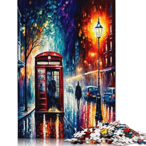 London in Color Puzzles 1000 Teile, Holzpuzzle für Erwachsene, Puzzlespiele, Lernspielzeug, 1000 Teile (75 x 50 cm) von SOQWBYG