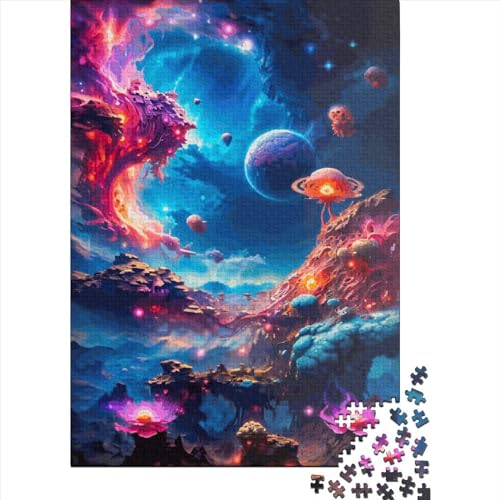Magic World Puzzle zusammen. Premium-Puzzle aus Karton für Kinder und Erwachsene ab 12 Jahren 38 x 26 cm/1000 Teile von SOQWBYG
