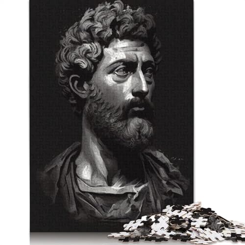 Marc Aurel Puzzle für Erwachsene, 1500 Teile, schwieriges Puzzle, unmögliches Puzzle für Kinder ab 18 Jahren, 1500 Teile (85 x 57 cm) von SOQWBYG