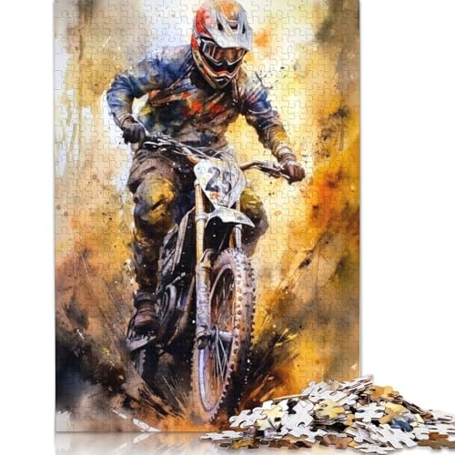 Motorsport-Puzzle, 1500 Teile, Puzzle für Erwachsene, Unmögliches Puzzle, Holzspielzeug, Puzzle, Herausforderndes Spiel, 1500 Teile (85 x 57 cm) von SOQWBYG