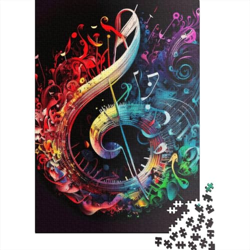 Musikalische Symphonie, 1000 Puzzleteile für Erwachsene, Puzzle-Sets für die Familie, Lernspiel, Puzzle 1000 Teile (75 x 50 cm) von SOQWBYG