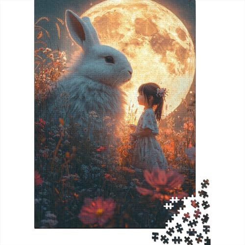 Ostern Niedliche Hasen Puzzle-Spiele Für Erwachsene Puzzle 1500 Teile Puzzle Für Erwachsene Spiele Für Erwachsene Teenager Und 1500 Teile (85x57cm) von SOQWBYG