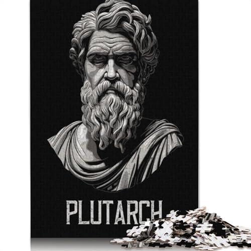 Plutarch, griechischer Philosoph, Holzpuzzle für Erwachsene, 1500 Teile, Puzzle für Puzzle ab 18 Jahren und Erwachsene, 1500 Teile (85 x 57 cm) von SOQWBYG