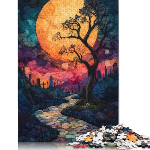 Puzzle „The Dark Forest“ 520 Teile, Puzzlespiele für Erwachsene, Lernspielzeug, Puzzle für Weihnachten und Geburtstagsgeschenke, 520 Teile (52 x 38 cm) von SOQWBYG