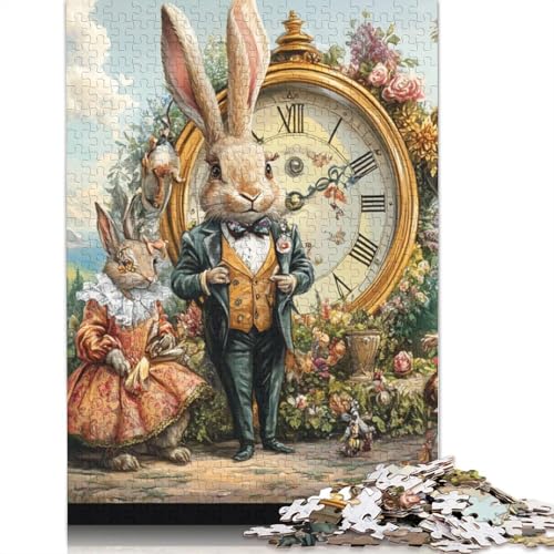 Puzzle 520 Teile für Erwachsene, süßes Osterhäschen-Puzzle-Set, Erwachsenenspielzeug, Geschenk-Puzzle für die Wanddekoration zu Hause, 520 Teile (52 x 38 cm) von SOQWBYG