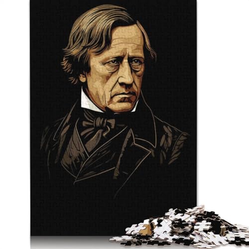 Puzzle für Erwachsene, 1000 Teile, „Friedrich Hegel“-Puzzle, Lernspielzeug, Puzzle, Heimwanddekoration, 1000 Teile (75 x 50 cm) von SOQWBYG