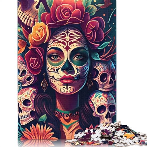 Puzzle für Erwachsene, 1000 Teile, „Leben und Tod feiern“, kreatives DIY-Puzzle, Holzpuzzle für über 18 Jahre und Erwachsene, 520 Teile (52 x 38 cm) von SOQWBYG